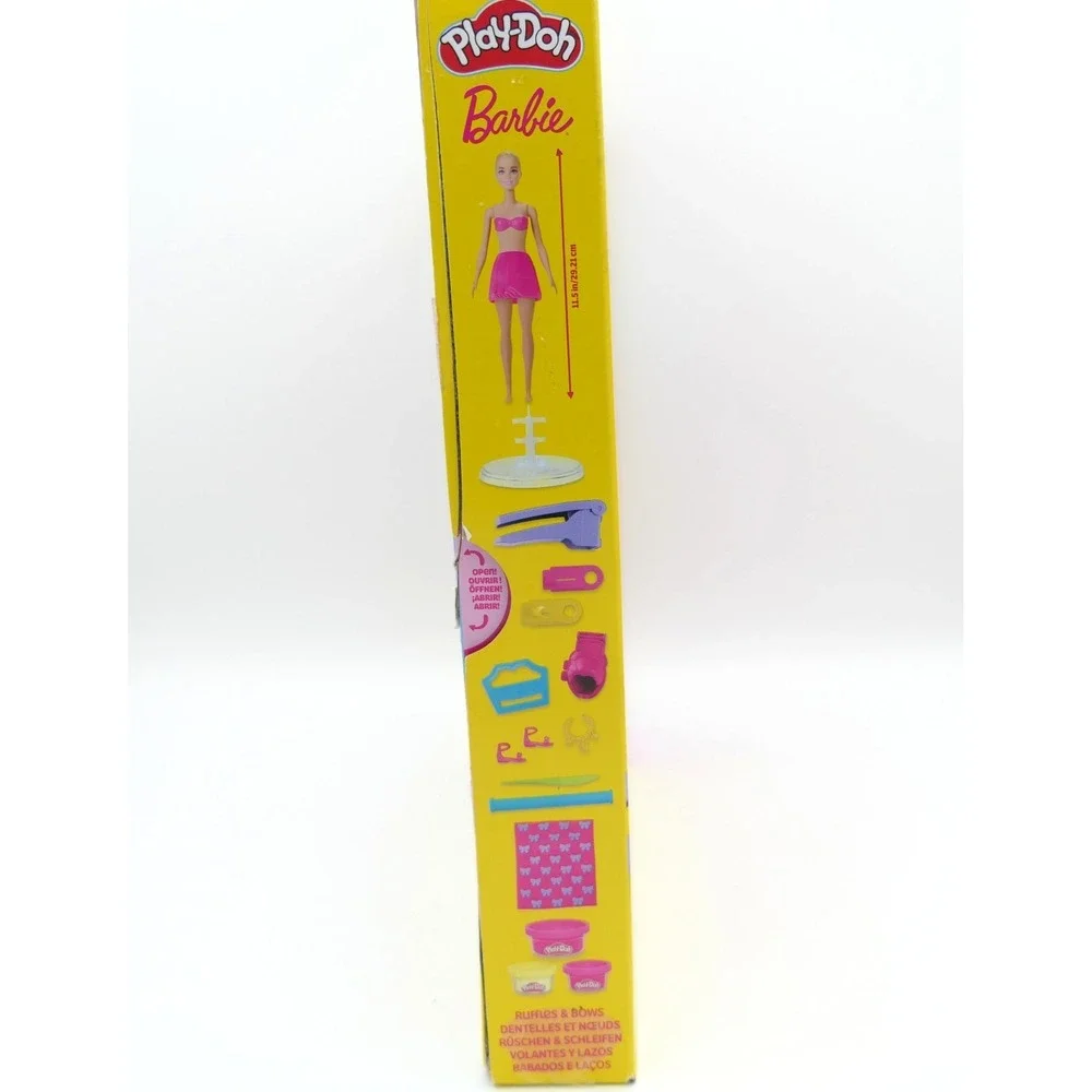 Play-Doh Barbie Ruffles & Bows Doll Set Make Play-Doh Fashion Styles & Patterns